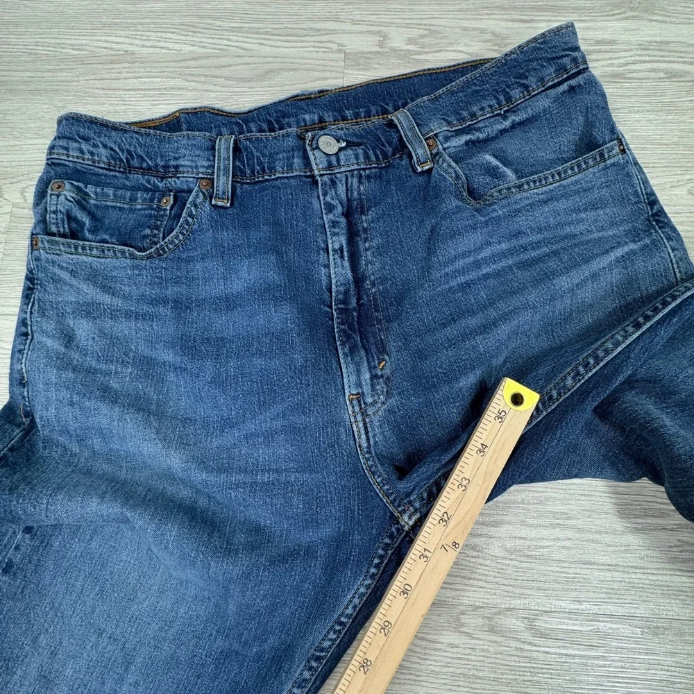 Levi's Men's Jeans 505 Regular Fit Straight Leg Blue 36x32 Stretch Denim Classic